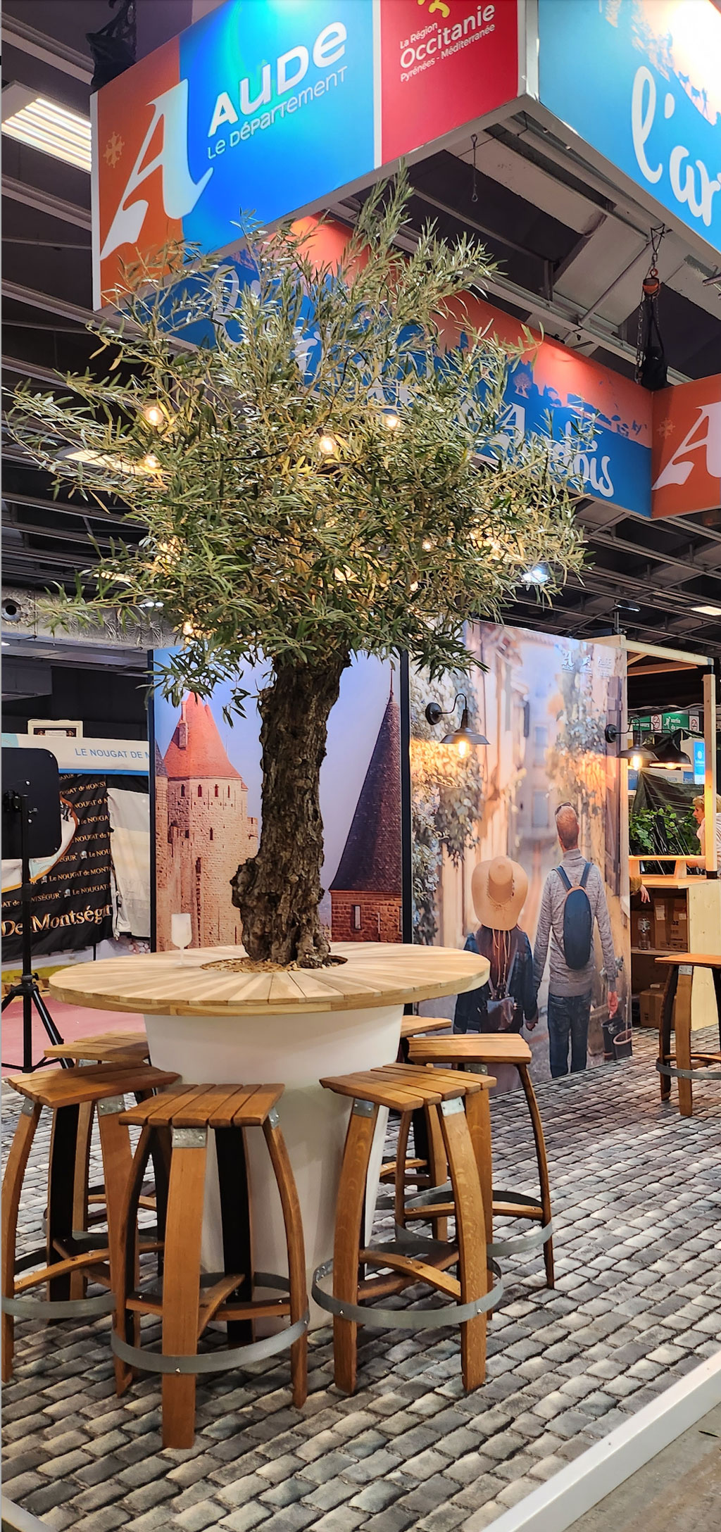 Stand du département de l'Aude au Salon International de l'Agriculture de Paris.