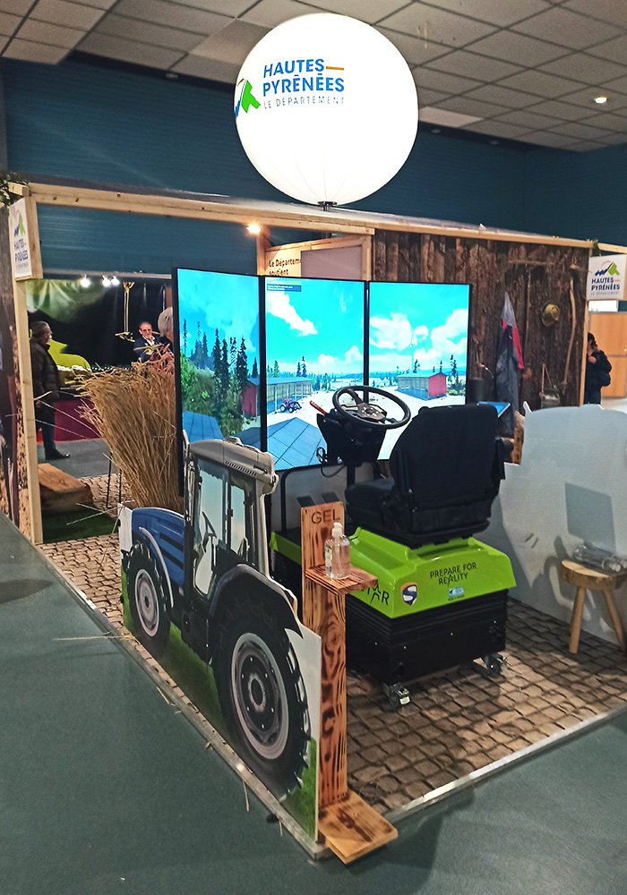 Stand du département 65 au salon régional de l'agriculture de Tarbes en 2022