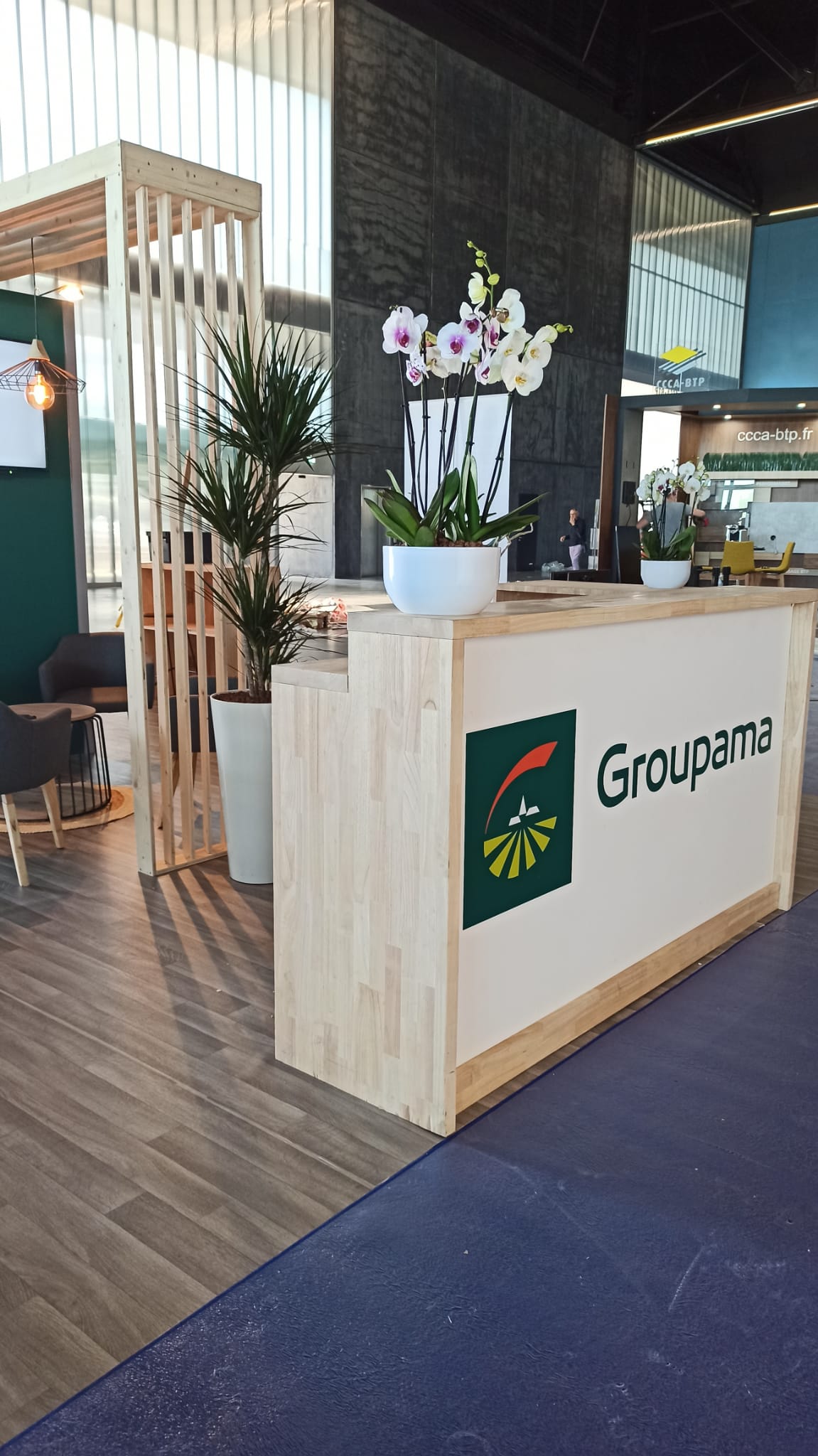 Stand de Groupama au salon CAPEB 2022