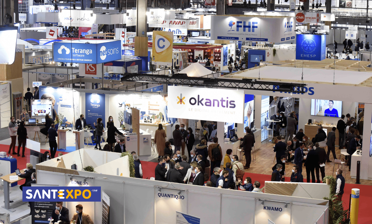 Vue intérieure du salon Santexpo.
